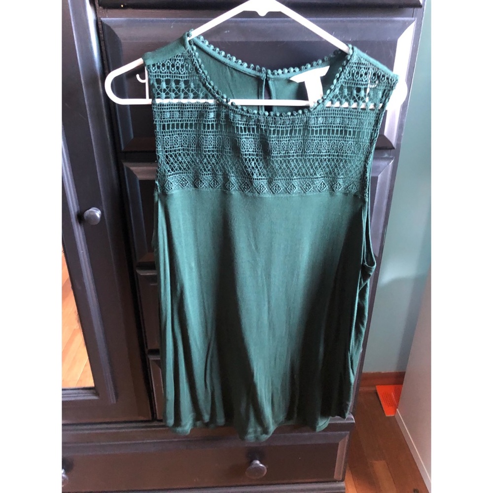 Dark green tank top